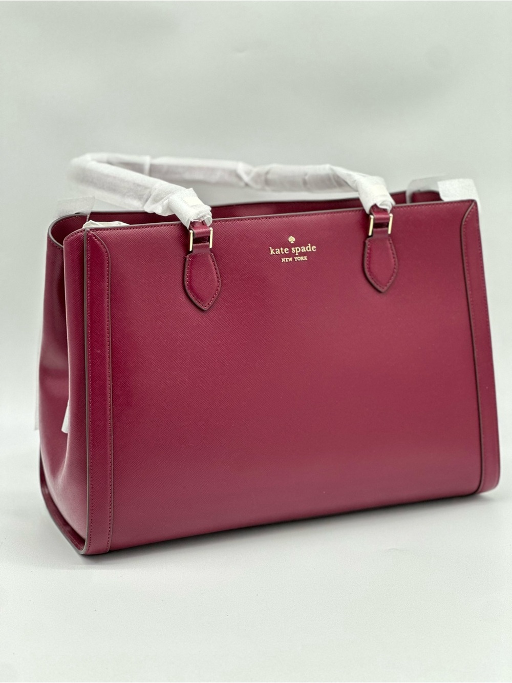 kate spade Berry Pink Structured Leather Satchel